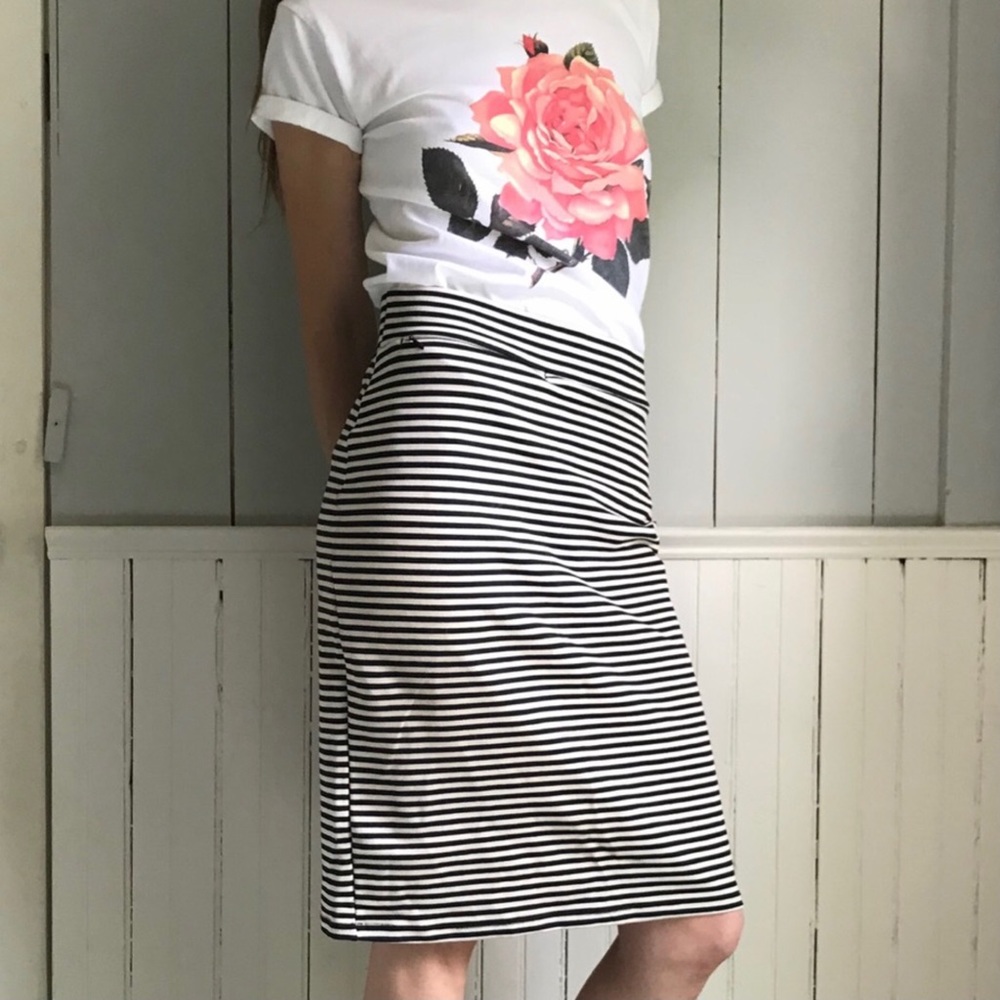 Toad & Co Awesome Striped Paseo Pencil Skirt
